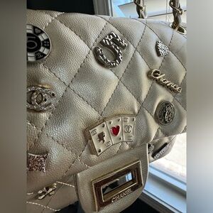 Gold vintage Chanel purse
